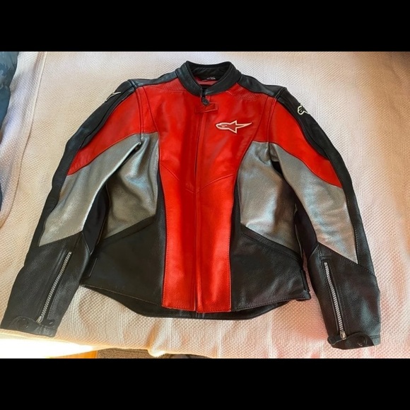 Alpinestars Jackets & Blazers - Alpine Stars Women’s Leather Motorcycle Jacket Size 8